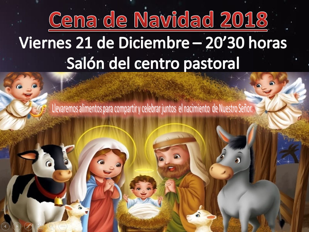 cena navidad parroquia 2018